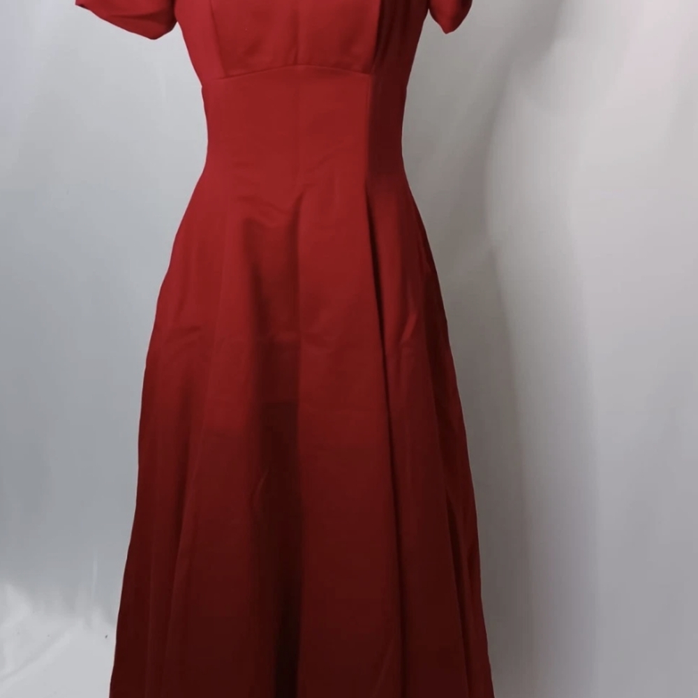 Victor Costa Stunning Red Maxi Dress